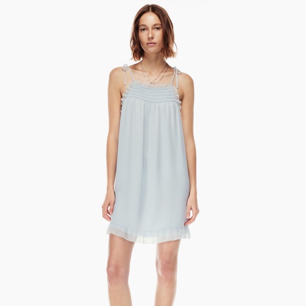 NWT Aritzia Wilfred Dress - blue mini